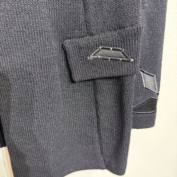 St. John Evening Black Beaded Embellished Vintage Blazer Sz 8 - Picture 6 of 15